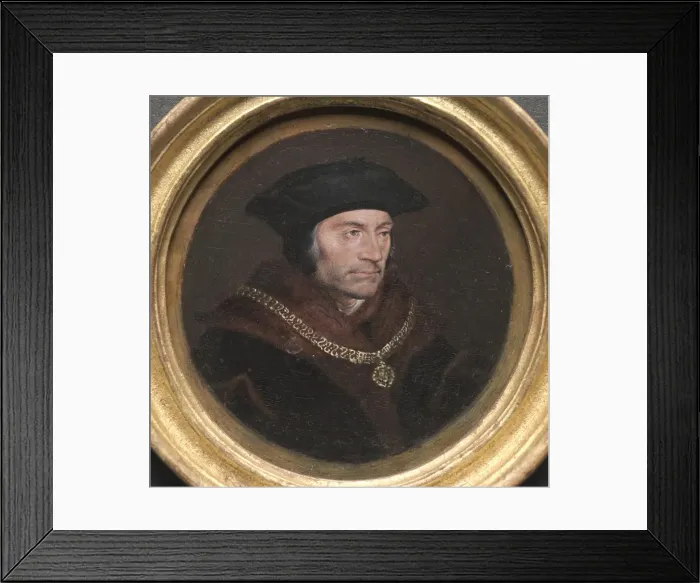 Framed Print : Portrait of Sir Thomas More, 17th century. Creator: Hans Holbein (German, 1497 / 98-1543) Framed Print : Portrait of Sir Thomas More, 17th century. Creator: Hans Holbein (German, 1497 / 98-1543)