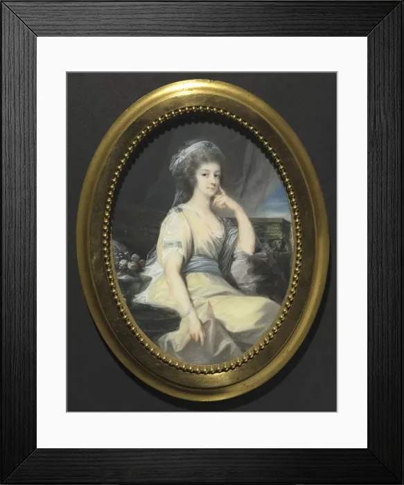 Framed Print : Portrait of Maria Wilhelmine, Countess Thun-Hohenstein, c Framed Print : Portrait of Maria Wilhelmine, Countess Thun-Hohenstein, c