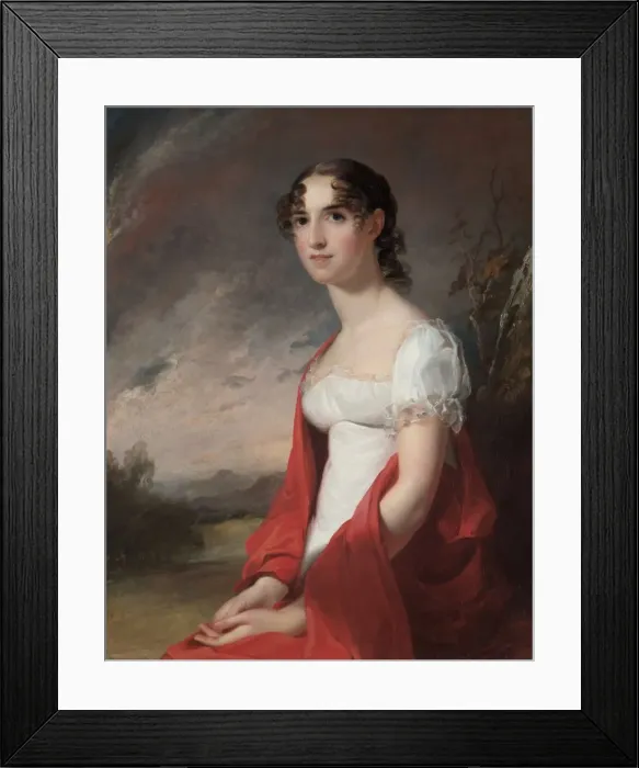 Framed Print : Portrait of Mary Sicard David, 1813. Creator: Thomas Sully (American, 1783-1872) Framed Print : Portrait of Mary Sicard David, 1813. Creator: Thomas Sully (American, 1783-1872)