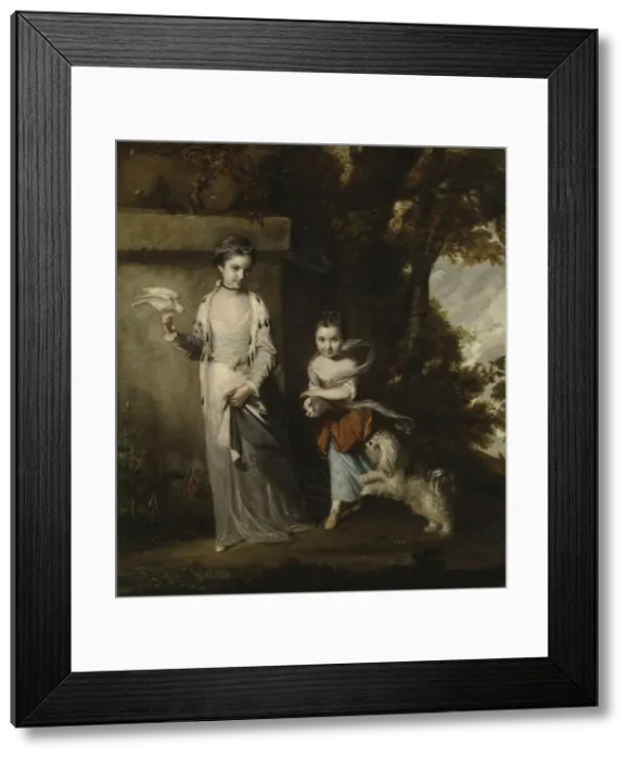 Framed Print : Portrait of the Ladies Amabel and Mary Jemima Yorke, c. 1761. Creator: Joshua Reynolds (British Framed Print : Portrait of the Ladies Amabel and Mary Jemima Yorke, c. 1761. Creator: Joshua Reynolds (British