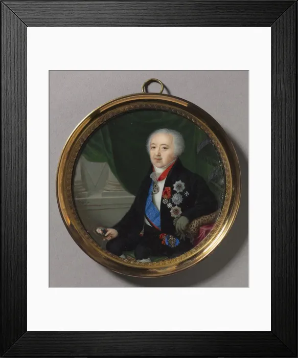 Framed Print : Portrait of Prince Alexander Bezborodko, mid to late 1700s. Creator: Pierre-Charles Cior (French Framed Print : Portrait of Prince Alexander Bezborodko, mid to late 1700s. Creator: Pierre-Charles Cior (French