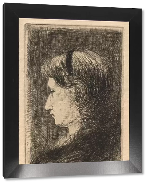 Portrait of Mrs. Israels, 1875. Creator: Jozef Israels (Dutch, 1824-1911)