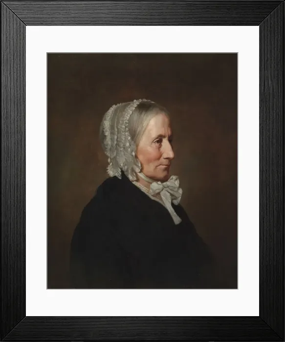 Framed Print : Portrait of the Artists Mother, probably mid-1800s. Creator: Allen Smith (American, 1810-1891) Framed Print : Portrait of the Artists Mother, probably mid-1800s. Creator: Allen Smith (American, 1810-1891)