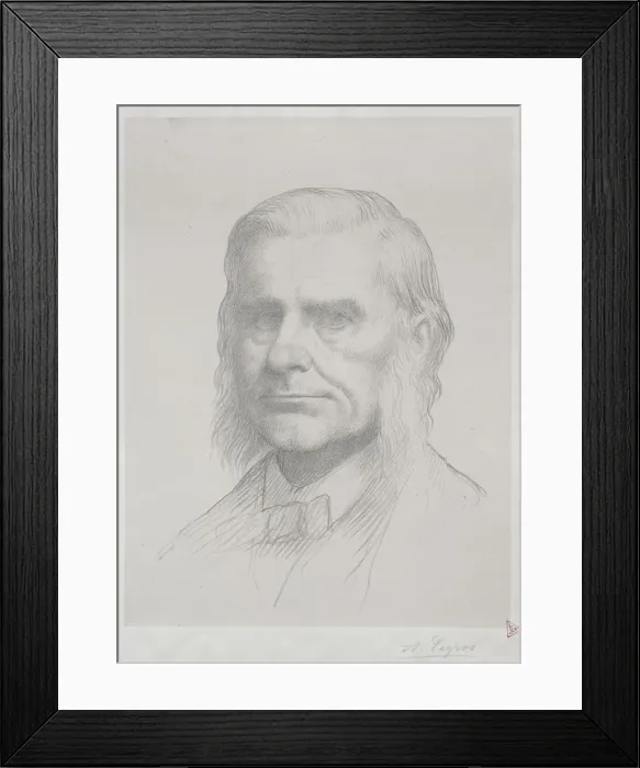 Framed Print : Portrait of Thomas Huxley (2nd Plate). Creator: Alphonse Legros (French, 1837-1911) Framed Print : Portrait of Thomas Huxley (2nd Plate). Creator: Alphonse Legros (French, 1837-1911)