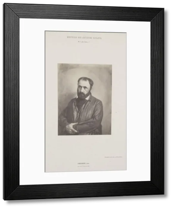 Framed Print : Portrait of Paul Chenavard, from the series Histoire des Artistes Vivants, c Framed Print : Portrait of Paul Chenavard, from the series Histoire des Artistes Vivants, c