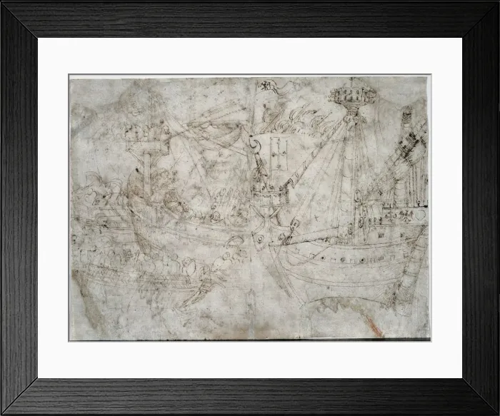 Framed Print : Navicella, c. 1410s. Creator: Parri Spinelli (Italian, 1387-c. 1453) Framed Print : Navicella, c. 1410s. Creator: Parri Spinelli (Italian, 1387-c. 1453)