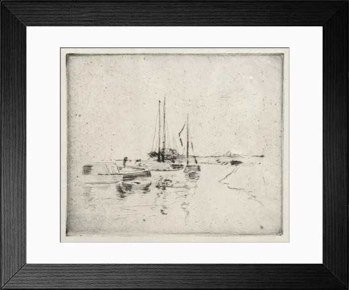 Framed Print : Near Dordrecht. Creator: John Henry Twachtman (American, 1853-1902) Framed Print : Near Dordrecht. Creator: John Henry Twachtman (American, 1853-1902)
