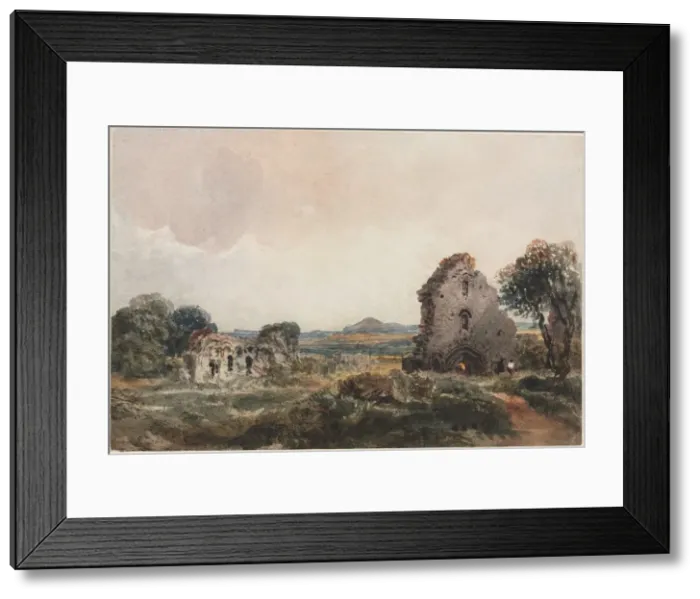 Framed Print : Neath Abbey, c. 1840s. Creator: Peter De Wint (British, 1784-1849) Framed Print : Neath Abbey, c. 1840s. Creator: Peter De Wint (British, 1784-1849)