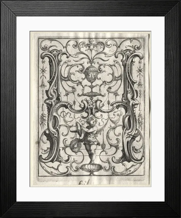 Framed Print : New ABC Booklet: H, 1627. Creator: Lucas Kilian (German, 1579-1637) Framed Print : New ABC Booklet: H, 1627. Creator: Lucas Kilian (German, 1579-1637)