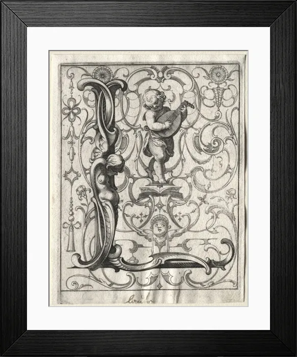 Framed Print : New ABC Booklet: L, 1627. Creator: Lucas Kilian (German, 1579-1637) Framed Print : New ABC Booklet: L, 1627. Creator: Lucas Kilian (German, 1579-1637)