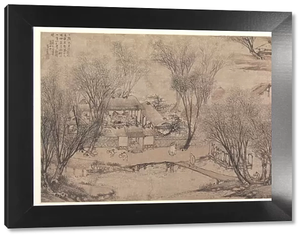 New Years Day in a Village at Stone Lake, 1609. Creator: Li Shida (Chinese, c. 1549-c