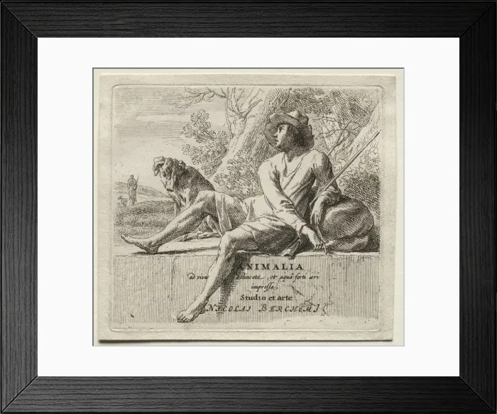 Framed Print : Nicolaes Berchem the Elder Shepherding (series). Creator: Nicolaes Berchem (Dutch, 1620-1683) Framed Print : Nicolaes Berchem the Elder Shepherding (series). Creator: Nicolaes Berchem (Dutch, 1620-1683)