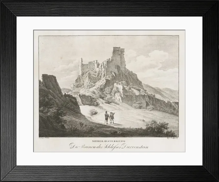 Framed Print : Nieder-oesterreich, Die Ruinen des Schlosses. Creator: Jakob Alt (Austrian, 1789-1872) Framed Print : Nieder-oesterreich, Die Ruinen des Schlosses. Creator: Jakob Alt (Austrian, 1789-1872)