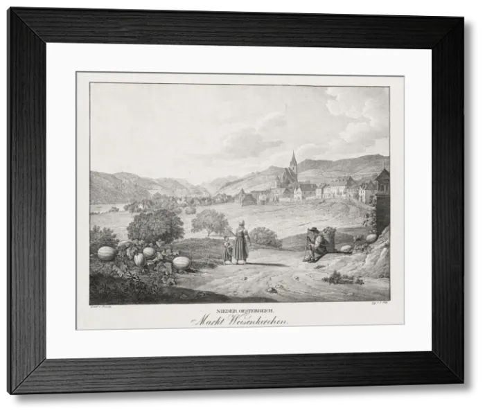 Framed Print : Nieder-oesterreich, Markt Weisenkirchen. Creator: Jakob Alt (Austrian, 1789-1872) Framed Print : Nieder-oesterreich, Markt Weisenkirchen. Creator: Jakob Alt (Austrian, 1789-1872)