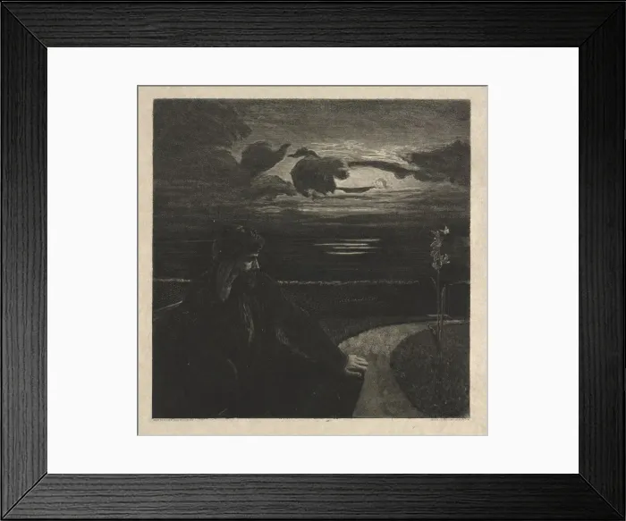 Framed Print : Night, from On Death, Part I, Opus XI (Nacht, Vom Tode, Erster Teil, Opus XI), 1889 Framed Print : Night, from On Death, Part I, Opus XI (Nacht, Vom Tode, Erster Teil, Opus XI), 1889