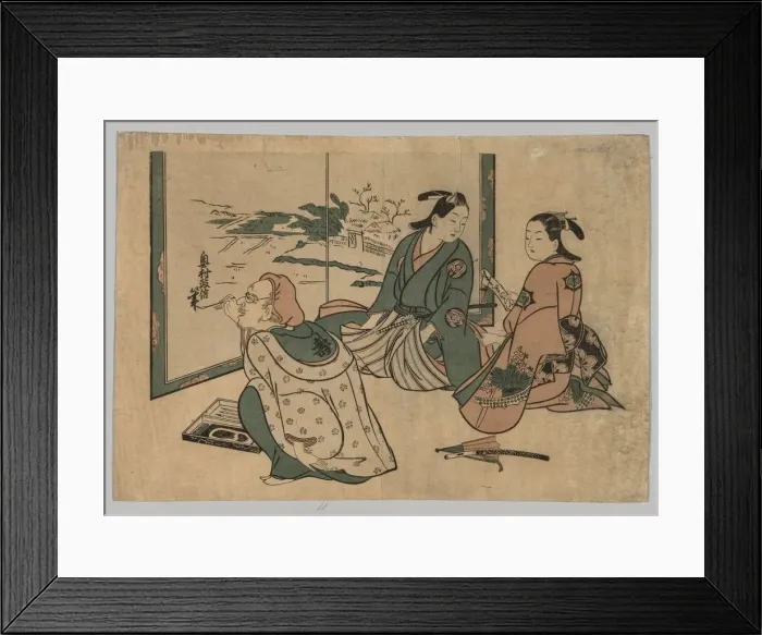 Framed Print : No Title, 1742-1755. Creator: Okumura Masanobu (Japanese, 1686-1764) Framed Print : No Title, 1742-1755. Creator: Okumura Masanobu (Japanese, 1686-1764)