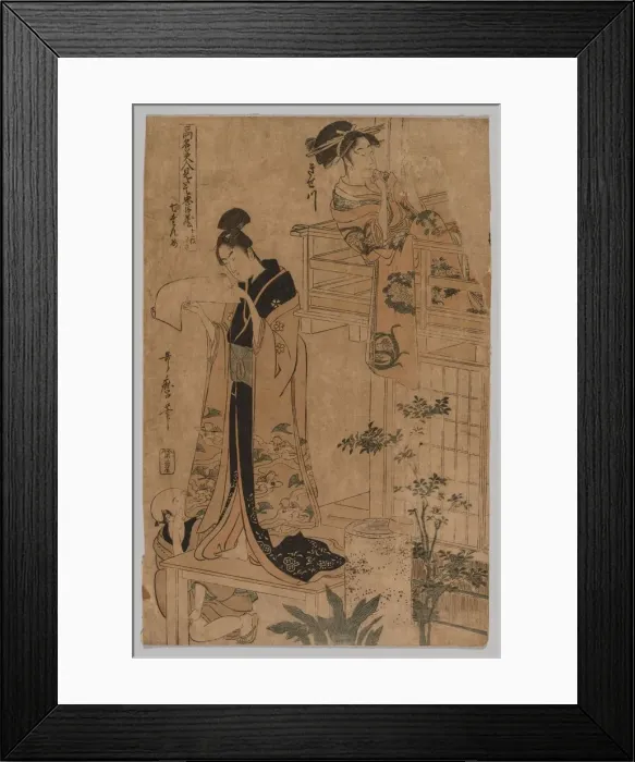 Framed Print : No Title, 1753-1806. Creator: Kitagawa Utamaro (Japanese, 1753?-1806) Framed Print : No Title, 1753-1806. Creator: Kitagawa Utamaro (Japanese, 1753?-1806)