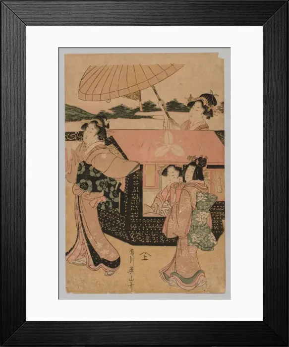 Framed Print : No Title, 1787-1869. Creator: Kikugawa Eizan (Japanese, 1787-1867) Framed Print : No Title, 1787-1869. Creator: Kikugawa Eizan (Japanese, 1787-1867)