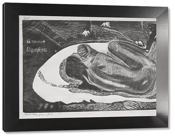 Noa Noa: Manao Yupapau ( Watched by the Spirts of the Dead), 1893-94. Creator: Paul Gauguin