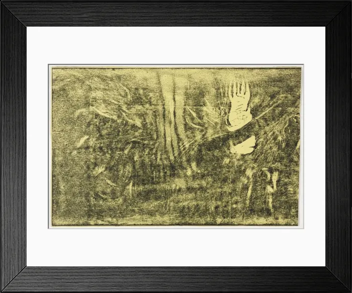 Framed Print : Noa Noa: The Devil Speaks (Mahna No Varua Ino) (recto), 1893-1894. Creator: Paul Gauguin (French Framed Print : Noa Noa: The Devil Speaks (Mahna No Varua Ino) (recto), 1893-1894. Creator: Paul Gauguin (French