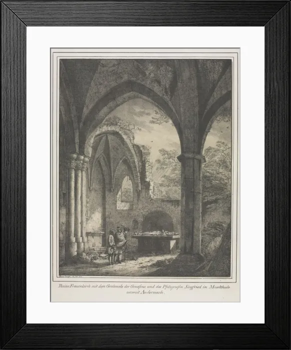 Framed Print : Notable Buildings of the Middle Ages in Germany: Ruins of the Church of the Virgin Framed Print : Notable Buildings of the Middle Ages in Germany: Ruins of the Church of the Virgin