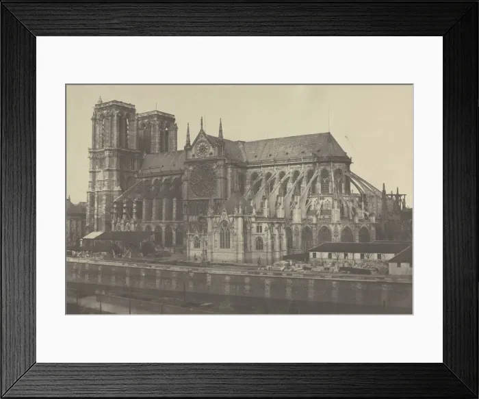 Framed Print : Notre Dame, Paris, 1852-1853. Creator: Edouard Baldus (French, 1813-1889) Framed Print : Notre Dame, Paris, 1852-1853. Creator: Edouard Baldus (French, 1813-1889)