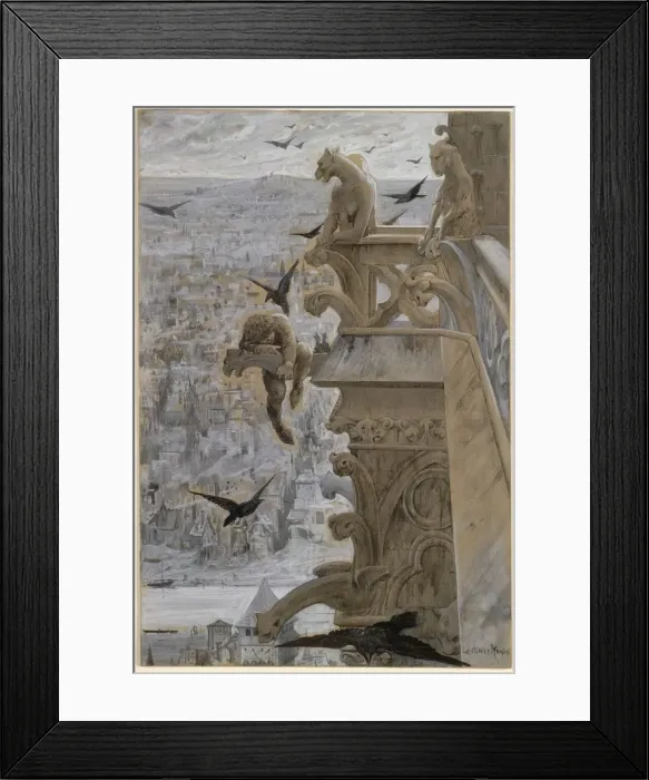 Framed Print : Notre-Dame de Paris, c. 1881. Creator: Luc-Olivier Merson (French, 1846-1920) Framed Print : Notre-Dame de Paris, c. 1881. Creator: Luc-Olivier Merson (French, 1846-1920)