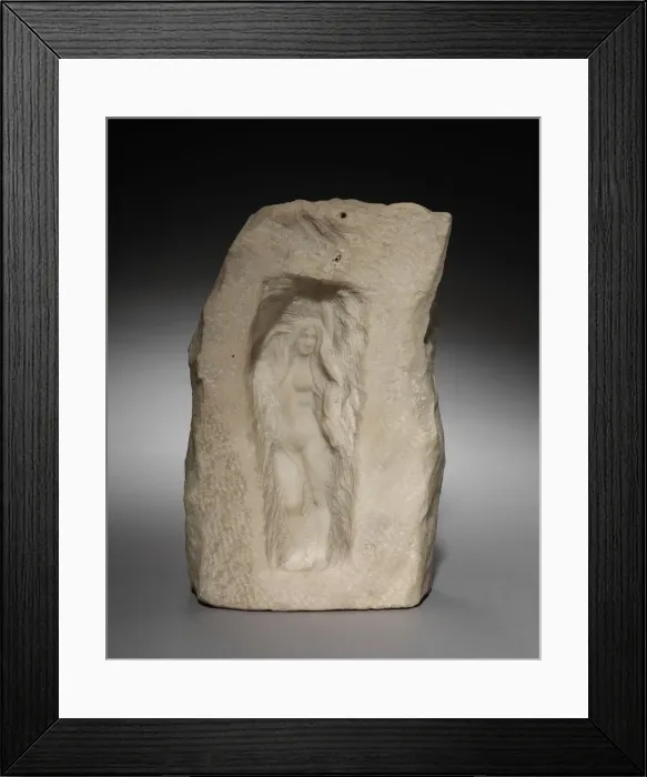 Framed Print : Nude Figure in a Niche, c. 1870 - 1912. Creator: Theodore Riviere (French, 1857-1912) Framed Print : Nude Figure in a Niche, c. 1870 - 1912. Creator: Theodore Riviere (French, 1857-1912)