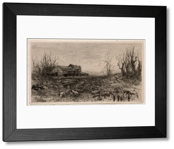 Framed Print : November, 1880. Creator: Stephen Parrish (American, 1846-1938) Framed Print : November, 1880. Creator: Stephen Parrish (American, 1846-1938)