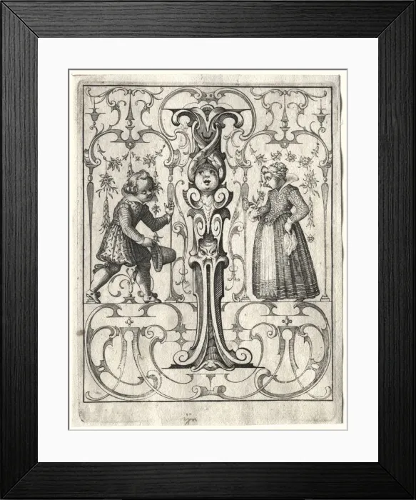 Framed Print : New ABC Booklet: I, 1627. Creator: Lucas Kilian (German, 1579-1637) Framed Print : New ABC Booklet: I, 1627. Creator: Lucas Kilian (German, 1579-1637)