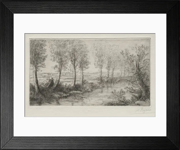 Framed Print : Near the Mill. Creator: Alphonse Legros (French, 1837-1911) Framed Print : Near the Mill. Creator: Alphonse Legros (French, 1837-1911)