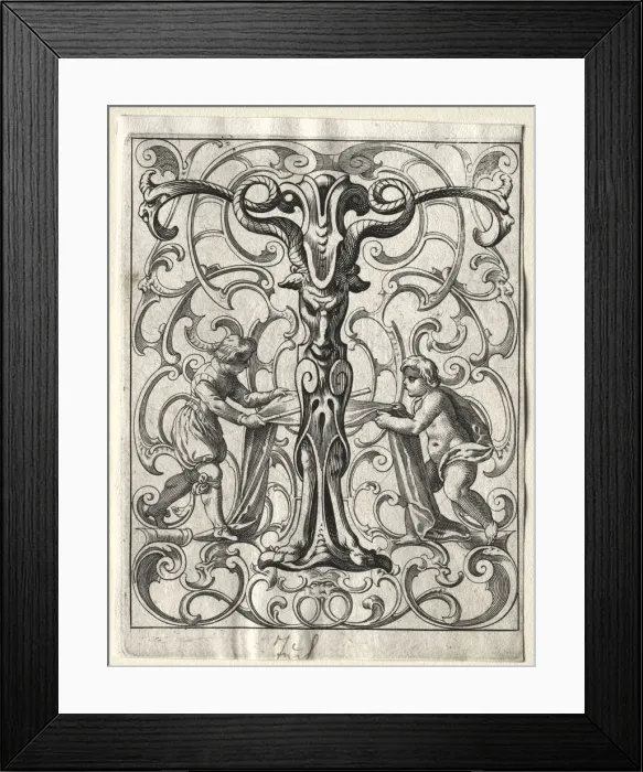 Framed Print : New ABC Booklet: T, 1627. Creator: Lucas Kilian (German, 1579-1637) Framed Print : New ABC Booklet: T, 1627. Creator: Lucas Kilian (German, 1579-1637)
