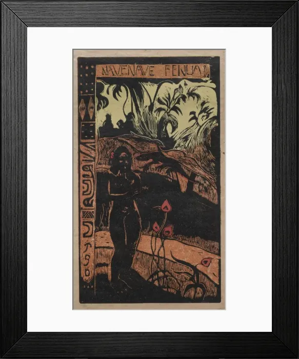 Framed Print : Noa Noa: Nave Nave Fenua (Fragrant Isle), 1893-1894. Creator: Unknown Framed Print : Noa Noa: Nave Nave Fenua (Fragrant Isle), 1893-1894. Creator: Unknown