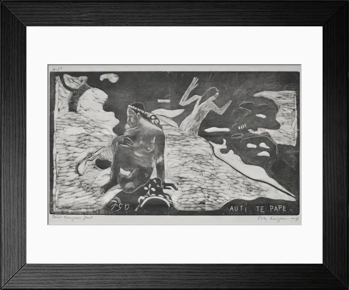 Framed Print : Noa Noa: Women at the River (Auti Te Pape), 1893-94. Creator: Paul Gauguin (French, 1848-1903) Framed Print : Noa Noa: Women at the River (Auti Te Pape), 1893-94. Creator: Paul Gauguin (French, 1848-1903)