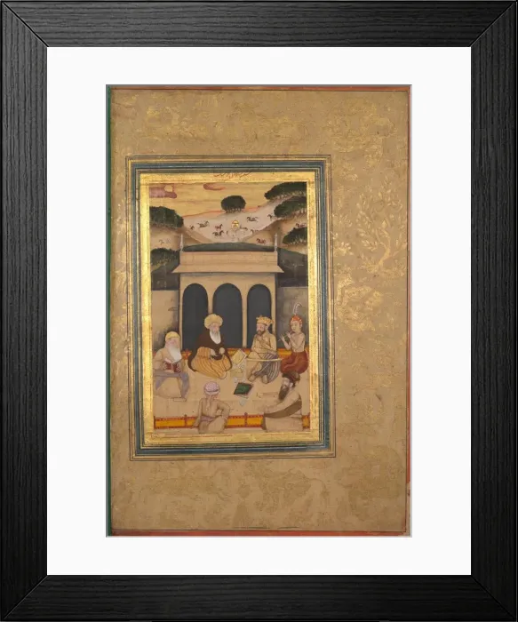Framed Print : Nobleman Visiting Saint at his Shrine, 17 - 18th century. Creator: Unknown Framed Print : Nobleman Visiting Saint at his Shrine, 17 - 18th century. Creator: Unknown