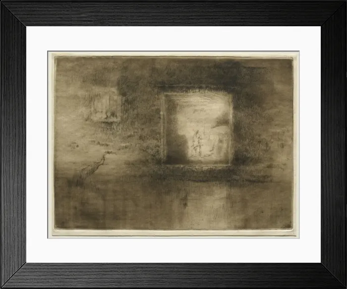 Framed Print : Nocturne: Furnace, 1886. Creator: James McNeill Whistler (American, 1834-1903) Framed Print : Nocturne: Furnace, 1886. Creator: James McNeill Whistler (American, 1834-1903)