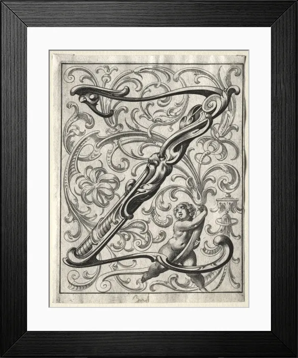 Framed Print : New ABC Booklet: Z, 1627. Creator: Lucas Kilian (German, 1579-1637) Framed Print : New ABC Booklet: Z, 1627. Creator: Lucas Kilian (German, 1579-1637)
