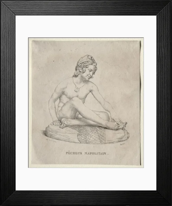 Framed Print : Neopolitan Fisherman, 1835. Creator: Francois Rude (French, 1784-1855) Framed Print : Neopolitan Fisherman, 1835. Creator: Francois Rude (French, 1784-1855)