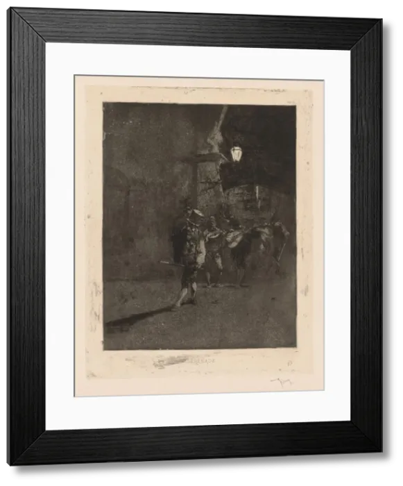 Framed Print : Serenade. Creator: Mariano Fortuny y Carbo (Spanish, 1838-1874) Framed Print : Serenade. Creator: Mariano Fortuny y Carbo (Spanish, 1838-1874)