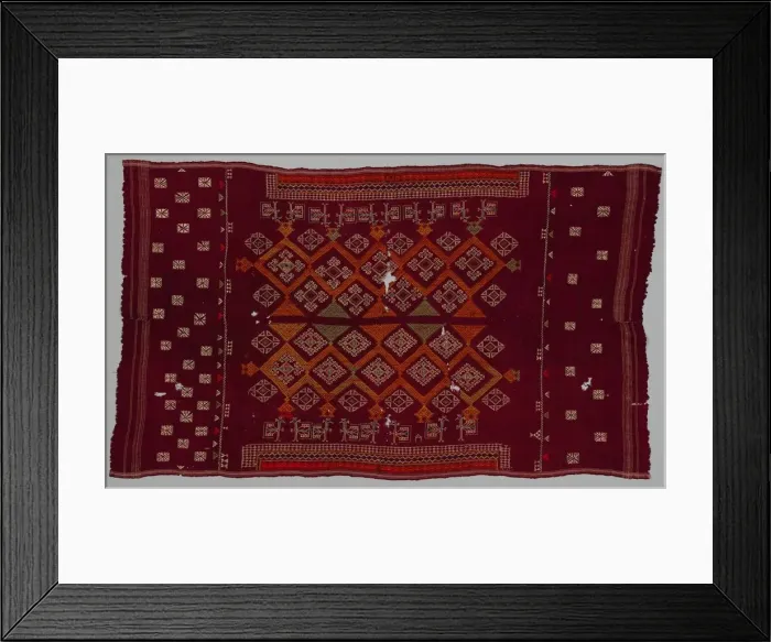 Framed Print : Shawl (?), 1700s - 1800s. Creator: Unknown Framed Print : Shawl (?), 1700s - 1800s. Creator: Unknown