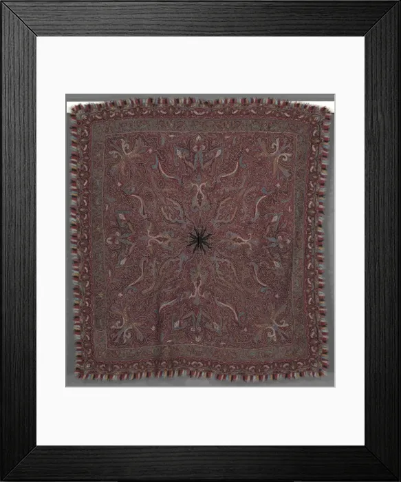 Framed Print : Shawl, 1870s - 1880s. Creator: Unknown Framed Print : Shawl, 1870s - 1880s. Creator: Unknown