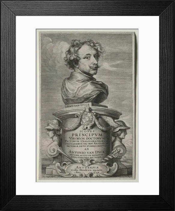 Framed Print : Self-Portrait, 1646. Creator: Anthony van Dyck (Flemish, 1599-1641) Framed Print : Self-Portrait, 1646. Creator: Anthony van Dyck (Flemish, 1599-1641)