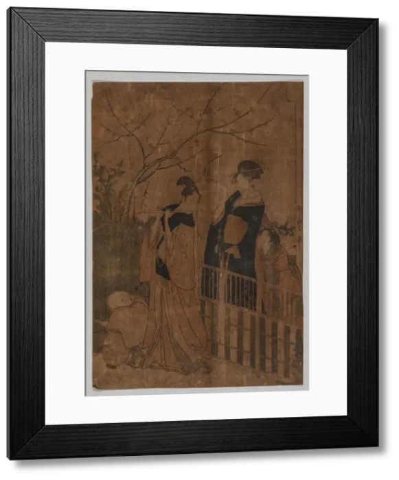 Framed Print : Serenade, 1753-1806. Creator: Kitagawa Utamaro (Japanese, 1753?-1806) Framed Print : Serenade, 1753-1806. Creator: Kitagawa Utamaro (Japanese, 1753?-1806)