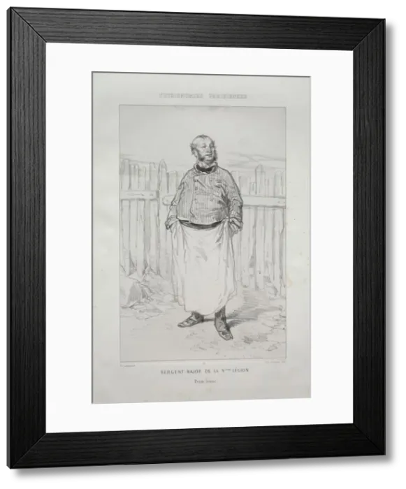 Framed Print : Sergent - Major de la Nieme Legion. Creator: Paul Gavarni (French, 1804-1866) Framed Print : Sergent - Major de la Nieme Legion. Creator: Paul Gavarni (French, 1804-1866)