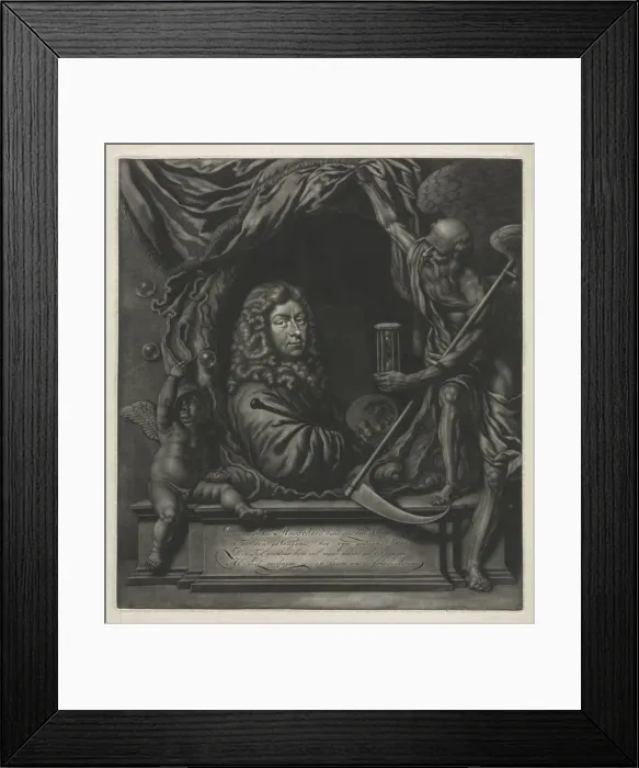 Framed Print : Self-Portrait, 1685. Creator: Michiel van Musscher (Dutch, 1645-1705) Framed Print : Self-Portrait, 1685. Creator: Michiel van Musscher (Dutch, 1645-1705)
