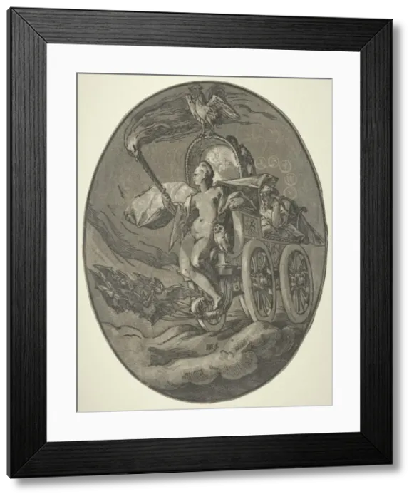 Framed Print : Seven Deities: Nox (Night), 1588-1590. Creator: Hendrick Goltzius (Dutch, 1558-1617) Framed Print : Seven Deities: Nox (Night), 1588-1590. Creator: Hendrick Goltzius (Dutch, 1558-1617)