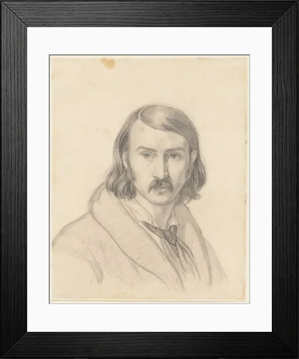Framed Print : Self-Portrait, 1838. Creator: Friedrich Preller (German, 1804-1878) Framed Print : Self-Portrait, 1838. Creator: Friedrich Preller (German, 1804-1878)