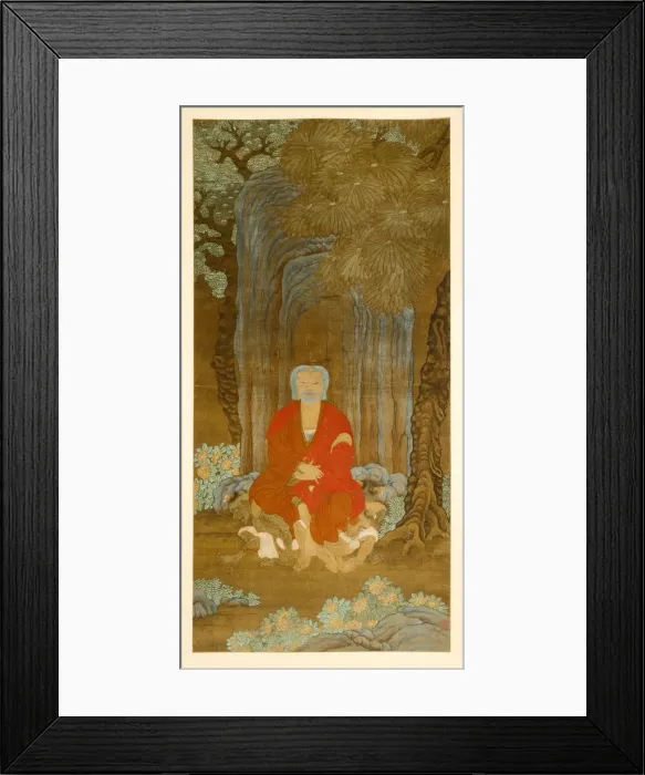 Framed Print : Shakyamuni under the Bodhi Tree, 1600-50. Creator: Unknown