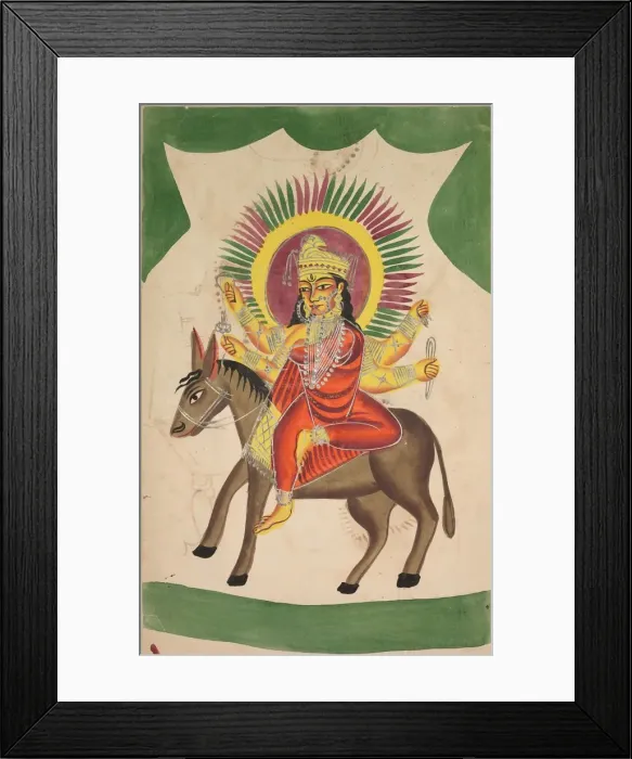 Framed Print : Sheetaladevi: The Smallpox Goddess, 1800s. Creator: Unknown