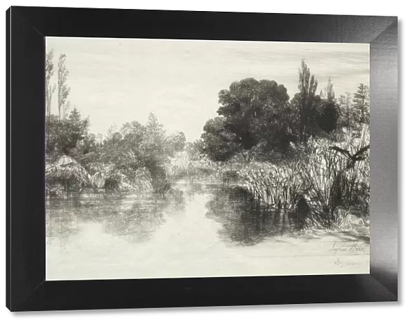 Shere Mill Pond (The Larger Plate), 1860. Creator: Francis Seymour Haden (British, 1818-1910)